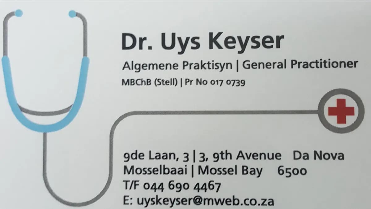 Dr Uys Keyser – General Practitioner
